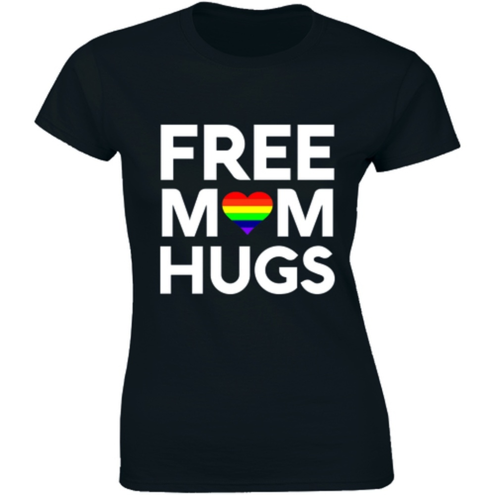 Free Mom Hugs - LGBT Mom LGBT Awareness T-shirt